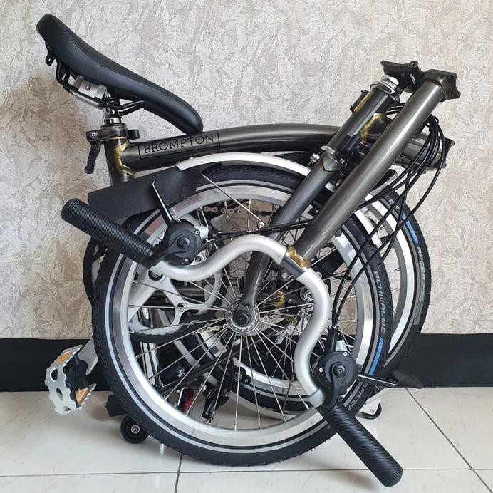 brompton Sepeda BROMPTON M6L warna Raw lacquer color limited