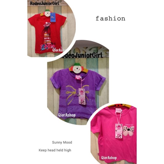 Atasan kaos anak rodeo junior girl/rodeo junior
