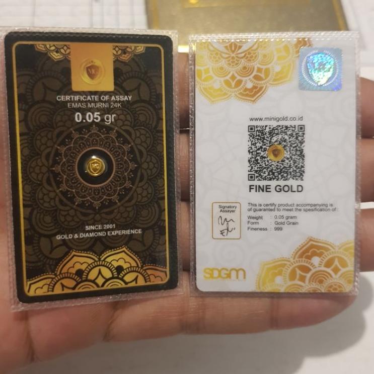 Terbaru Emas Mini Gold Minigold Black Series 0,025 - 0,05 - 0,1 / 0.025 - 0.05 - 0.1 gr gram 24 Karat
