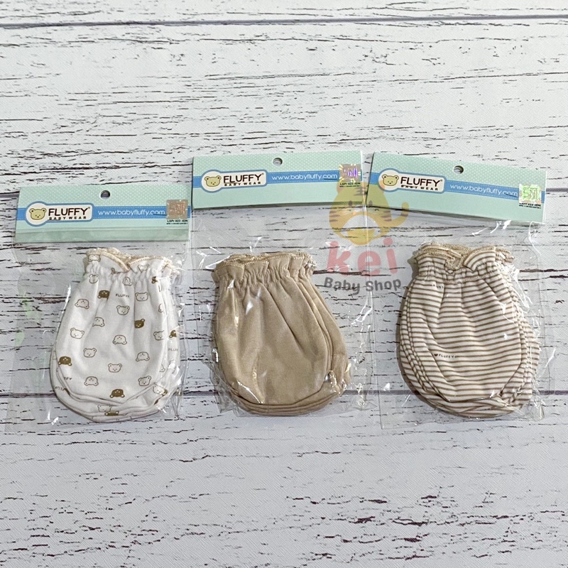 Fluffy Baby Wear Sarung Tangan Kaki Bayi Newborn - STK Mittens Booties Bayi Nb