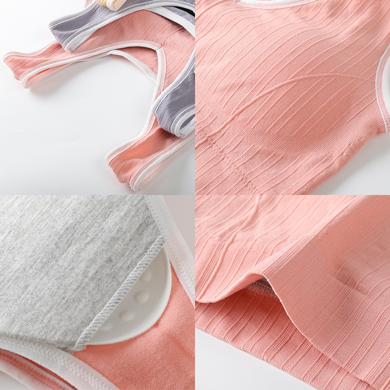 ELFYDO BRA526 Bra Tanpa Kawat Pakaian Dalam Wanita Miniset Sportbra Gym Bra Olahraga Push Up