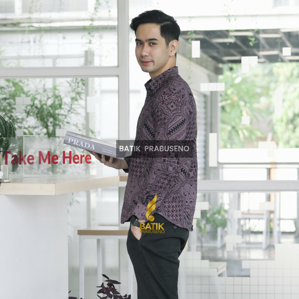 Guru Jagad Batik Modern Premium Atasan Cowok Anak Muda Dewasa Mewah Bahan Katun Printing Tangan Halu