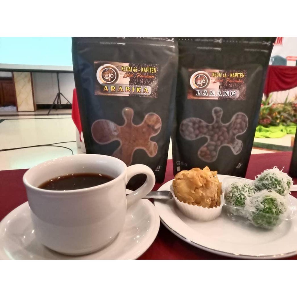 

KOPI ARABIKA KEDAI 46 KAPITEN COFEE ARABICA ESPRESSO PREMIU KOPI BUBUK 250 GRAM ROASTBEAN