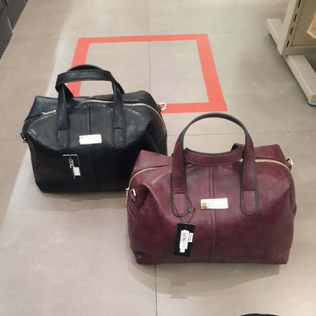 Marie claire tas merah burgundi