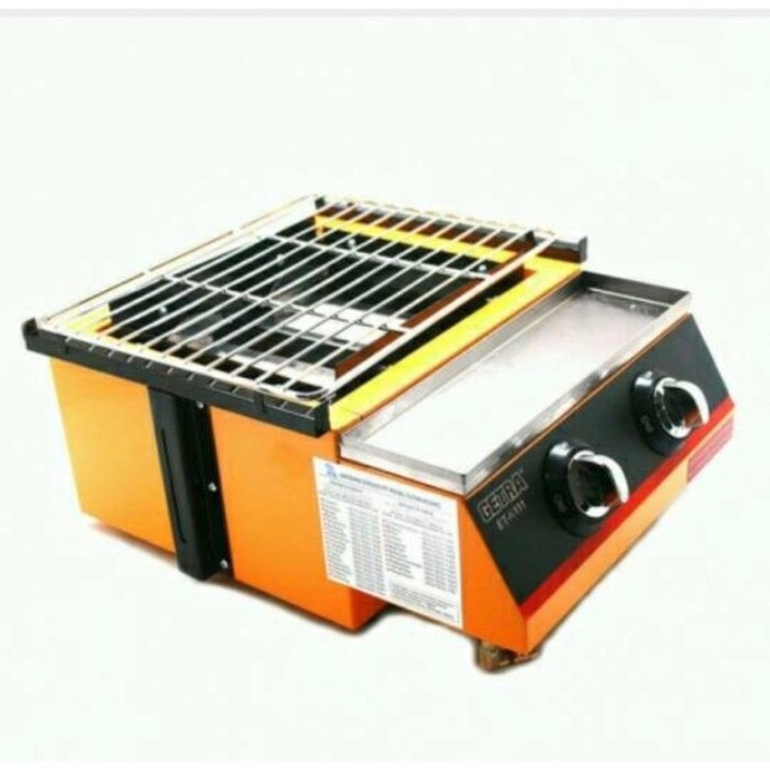 MAESTRO/seguul KT-K111 Panggangan Sosis Barbeque 2 Tungku