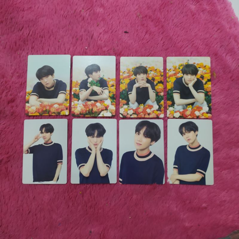 MPC MINI PHOTOCARD LYS LOVE YOURSELF JAPAN JP PC YOONGI SUGA BTS BUNGA BUNGA FLOWER FULLSET