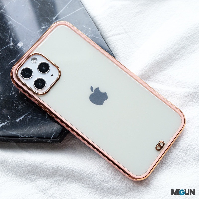 (2) Golden Plating Case - Softcase Antikuning - Iphone 7 8 7+ 8+ X XR XSMAX 11 promax 12