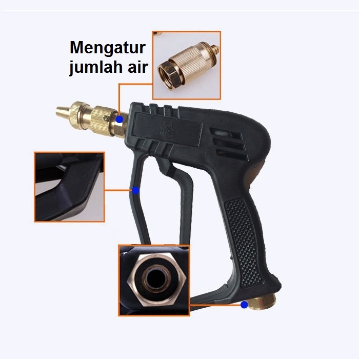 Gun Jet Cleaner Washer High Pressure Nosel Pistol Sprayer Tembakan