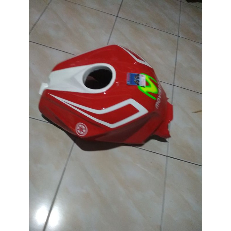 Kondom tangki/cover tengki Yamaha R15 v1 v2 Model CBR250RR merah Movistar