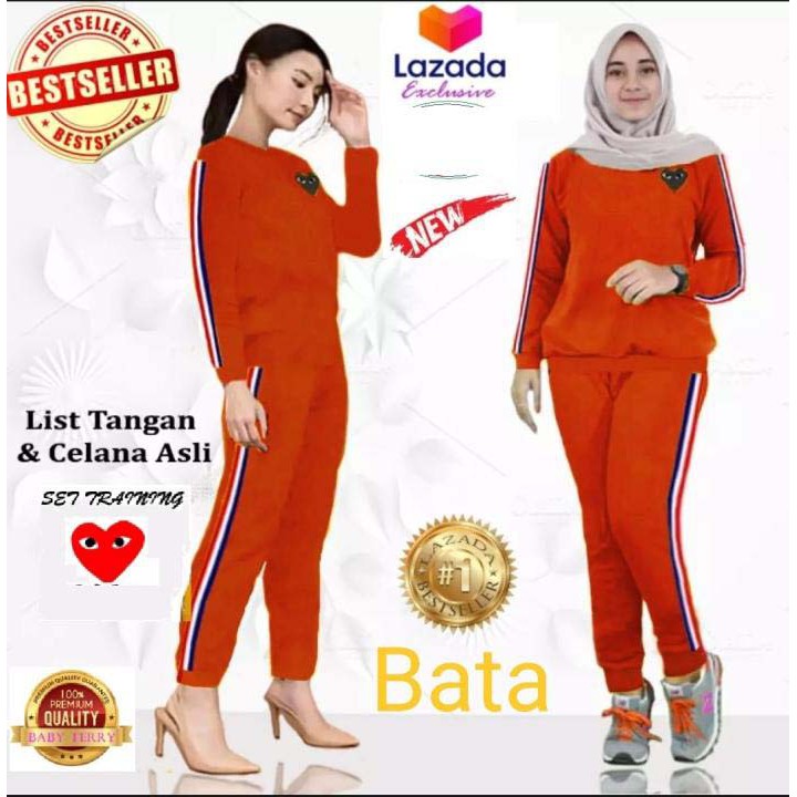 LVB Setelan Training Wanita PLAYGIRL / Track Suit Wanita / Setelan Olahraga Wanita  Uk.L-XL-XXL-3XL