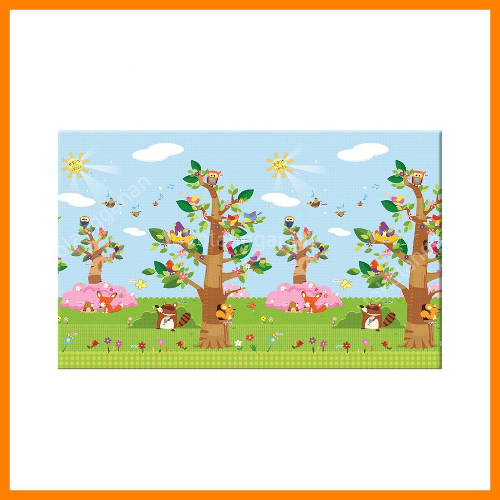 Baby Care 210x140 Cm Karpet Playmat Birds In Tree