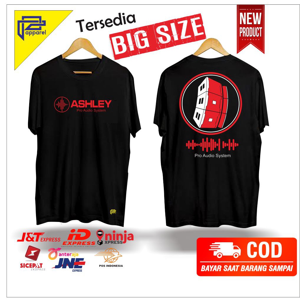 Jual Baju Kaos Ashley Audio Sound System Big Size Jumbo Shopee Indonesia