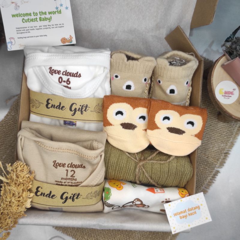 Gift Box Baby / Kado New Born / Kado Bayi/ Baju Bayi / Paket Hadiah Bayi / Hampers Baby Girl / Hampers Baby Boy (BISA COD)-Coksu F