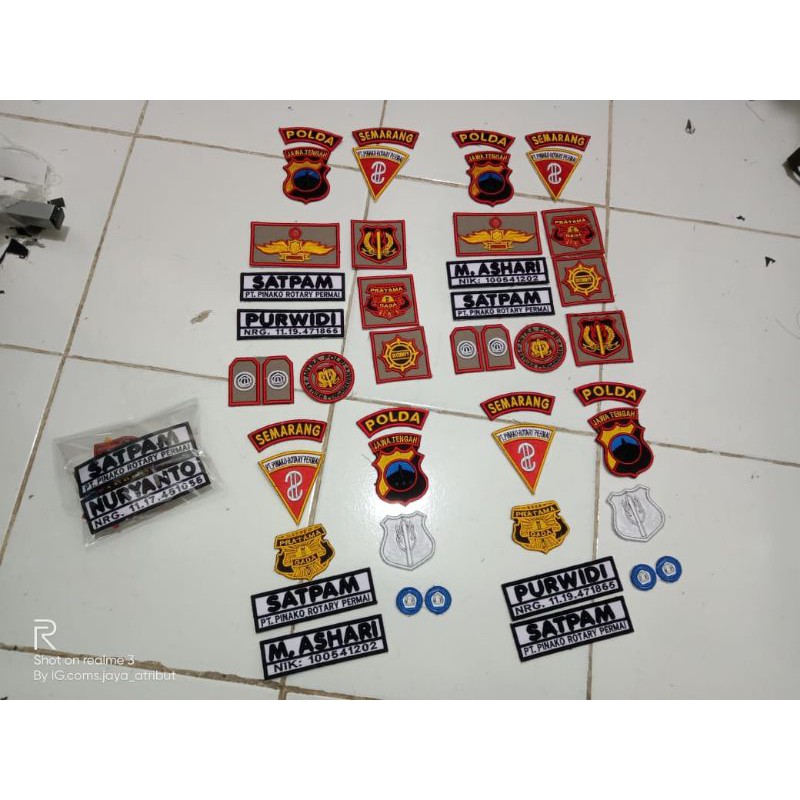 atribut PDH TIMBUL SATPAM TERBARU