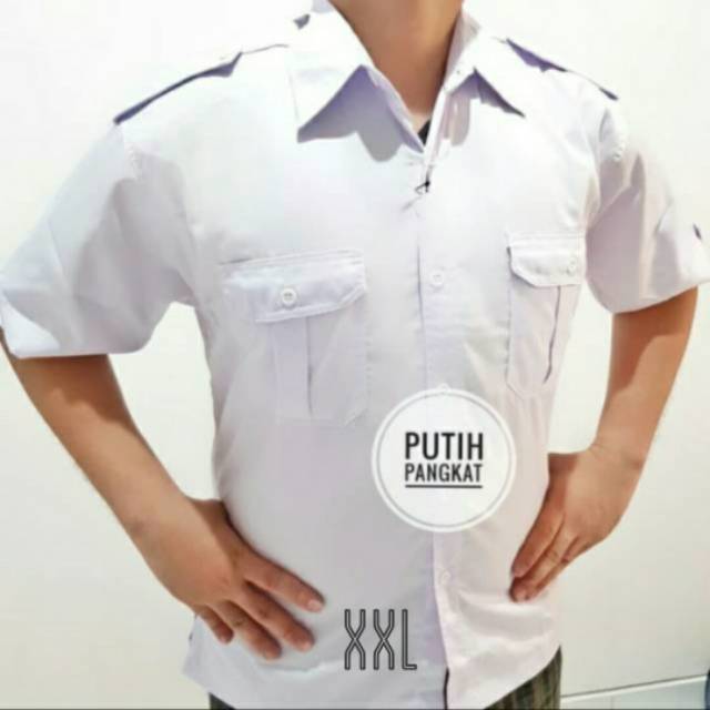 KEMEJA PDH XXL PUTIH - KEMEJA PDL XXL PUTIH - BAJU SECURITY PDH - PDL