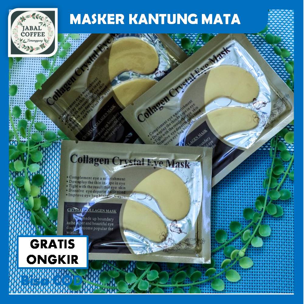 Masker Mata Emas / Eye Bag Mask Eyemasker / Masker Mata Collagen Crystal Gold / Gold Collagen J123