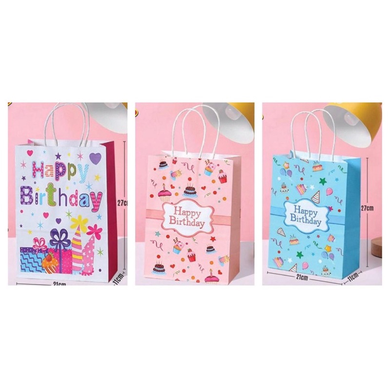 

PAPER BAG HAPPY BIRTHDAY MARBLE