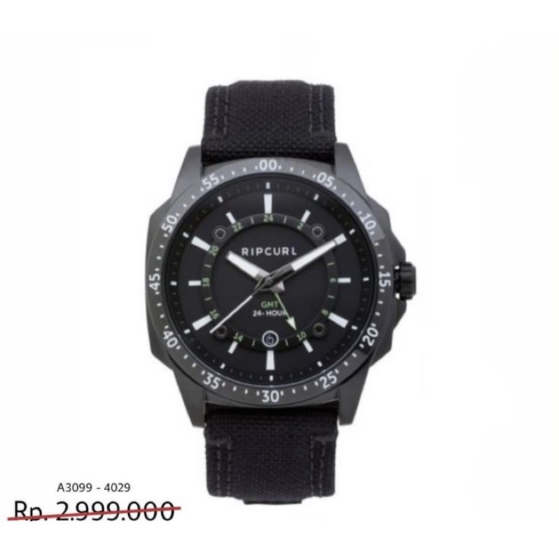 Jam tangan ripcurl analog mayhem GMT black