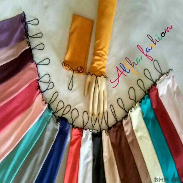 Handsock curly 1 layer /manset tangan wanita /handsock syari /handsock jempol /handsock murah