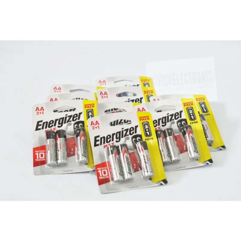 Baterai ENERGIZER MAX ALKALINE AA A2 BELI 2 GRATIS 1