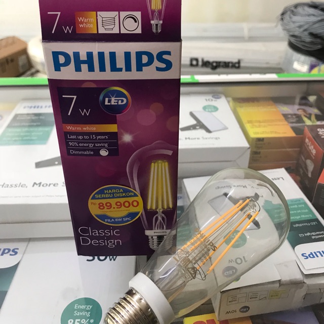 Jual Lampu Led Philips 7w Oval Edision Dimmer Shopee Indonesia