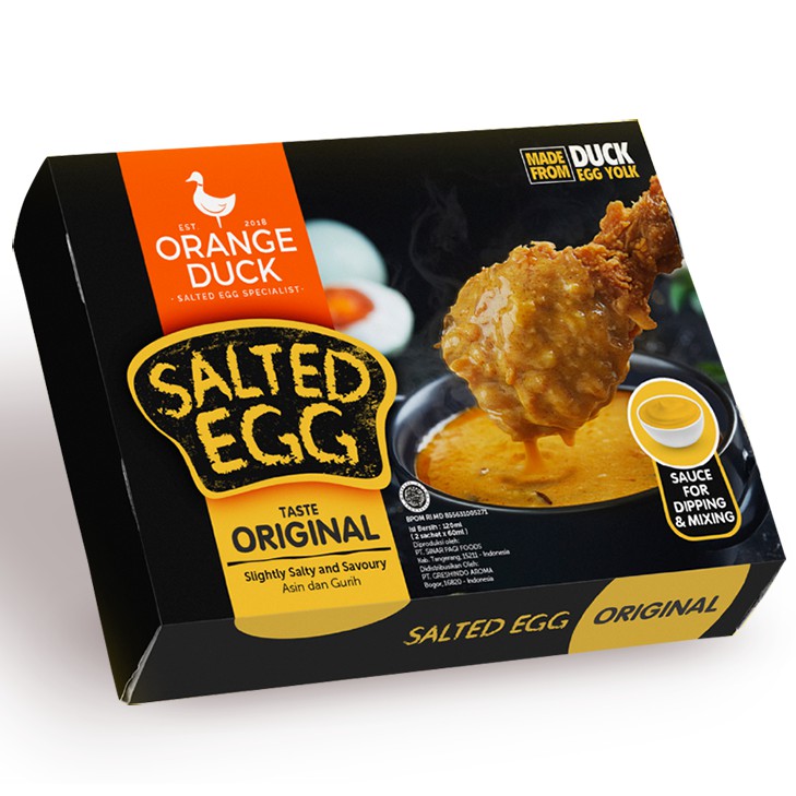 

Orange Duck salted egg original 120 ML (3 sachet @40 ml)