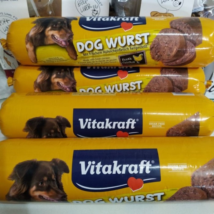 Dftoiu - Sosis Snack Anjing Vitakraft Dog Wurst 1Kg - Sosis Ayam Dog Wurst