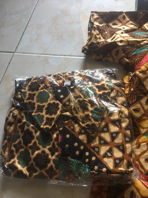 Beli 1 Harga Grosir Kemeja Batik Anak 8-9th / Hem Batik Anak / Batik Anak Sd / Batik Anak Cowok