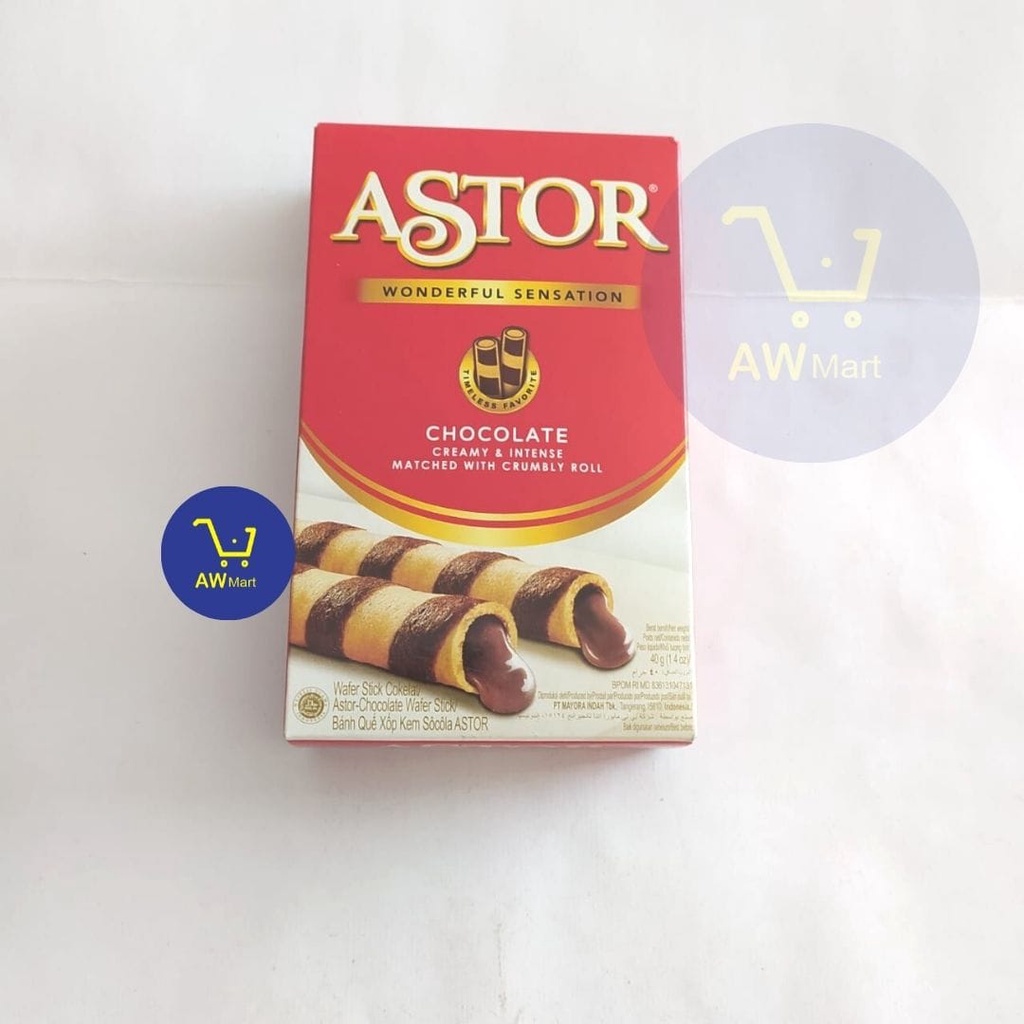 ASTOR  CHOCOLATE CREAMY AND INTENSE MATCHED WITH CRUMBLY ROLL 40 G