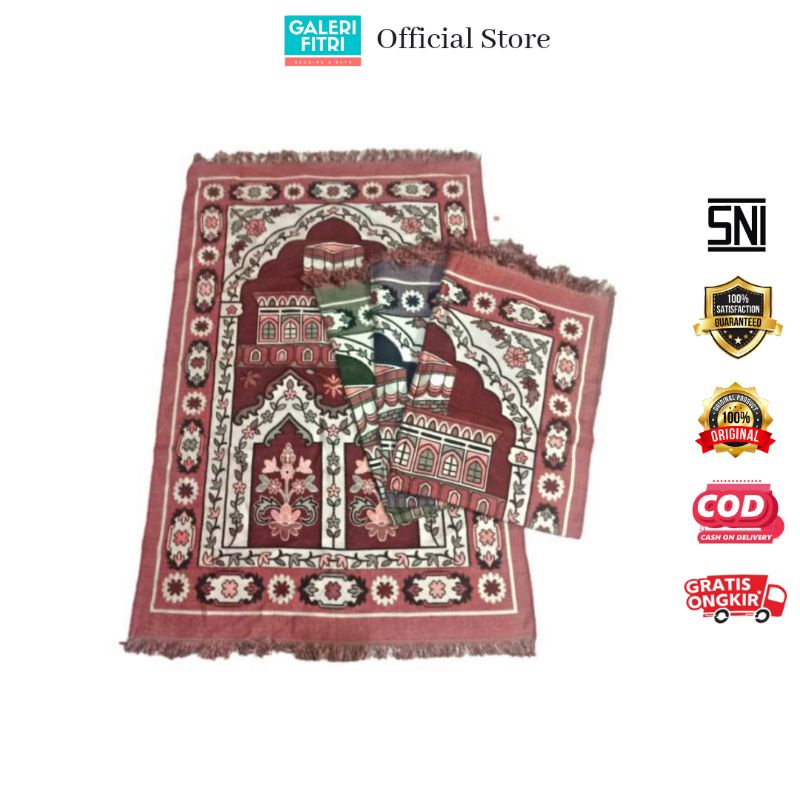 Sajadah Turki Al Karim - Sajadah Turki Jumbo - Sajadah Jumbo 65x105cm - Sajadah Import - Sajadah Jum