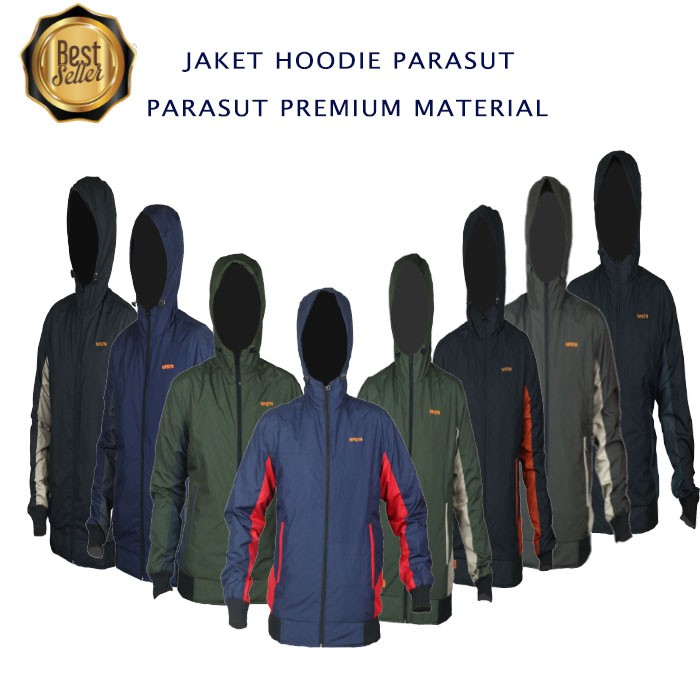 Jaket Parasit Pria Model NF01│Jaket Pria Murah Keren│Jacket Anti Air