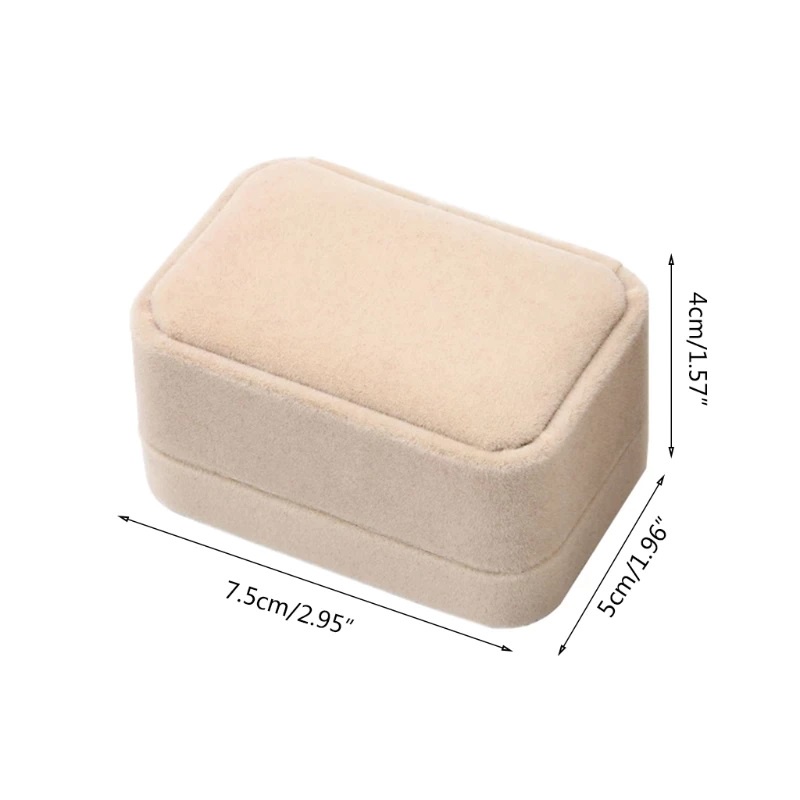 Kotak Cincin Beludru Couple Pasangan Jewelry Cincin Box Anting Bludru Penyimpanan Emas Cincin Anting Velvet Lamaran / Nikah F630