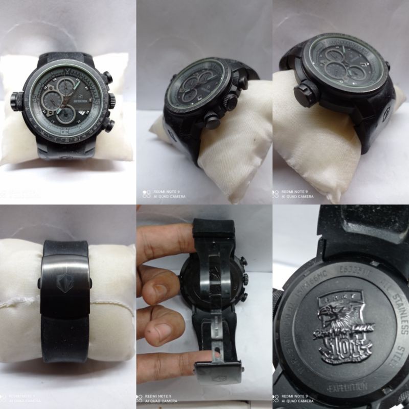 EXPEDITION E6335MC AIR BORNE FULL BLACK jam tangan bekas