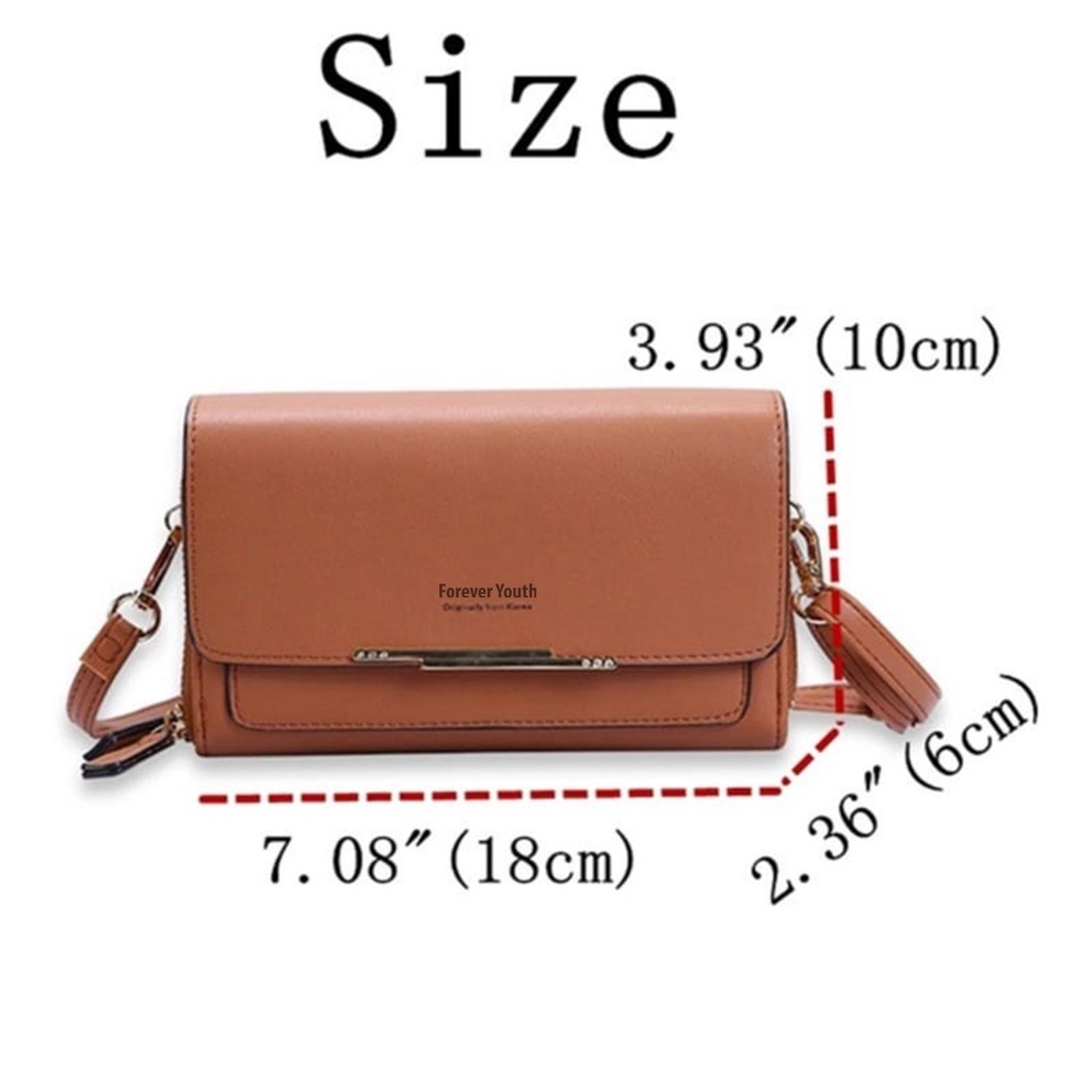 Tas Handphone Wanita Dompet Panjang Wanita Ala Korea Import Real Pict TMALL88