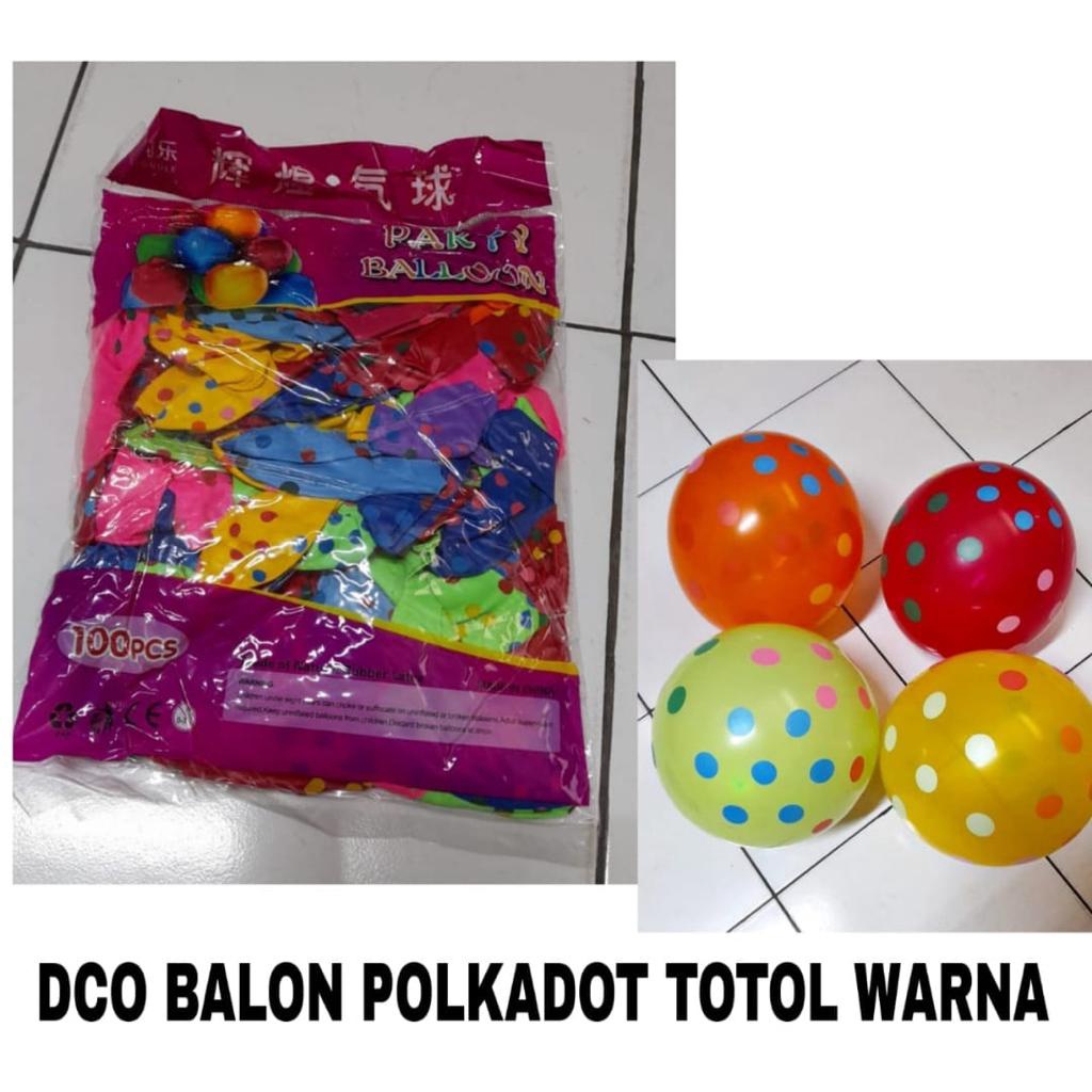 BALON KARAKTER WARNA WARNI 100 PCS
