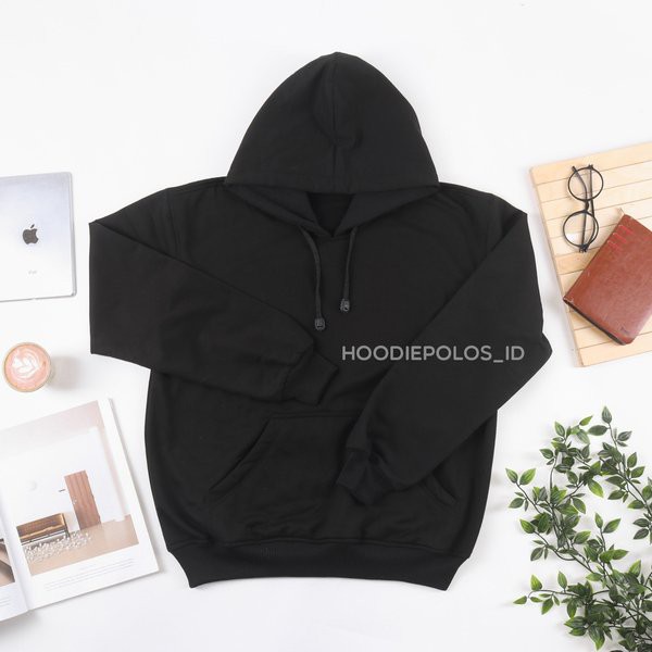 Jual Jaket Sweater Polos Hoodie Jumper Polos Hitam Murah