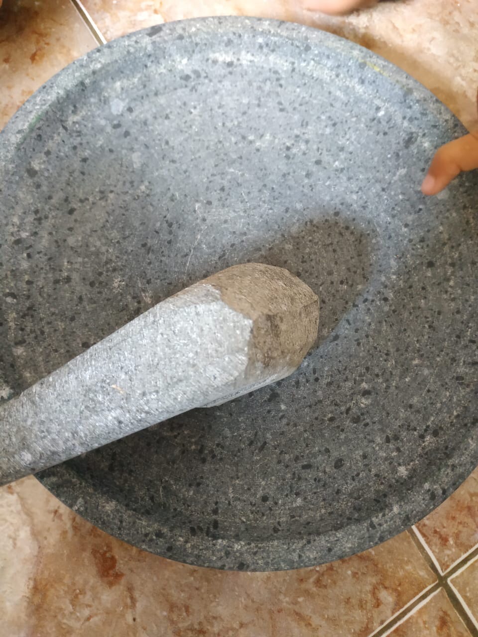 Cobek Batu 25cm+,ongkir Jawa
