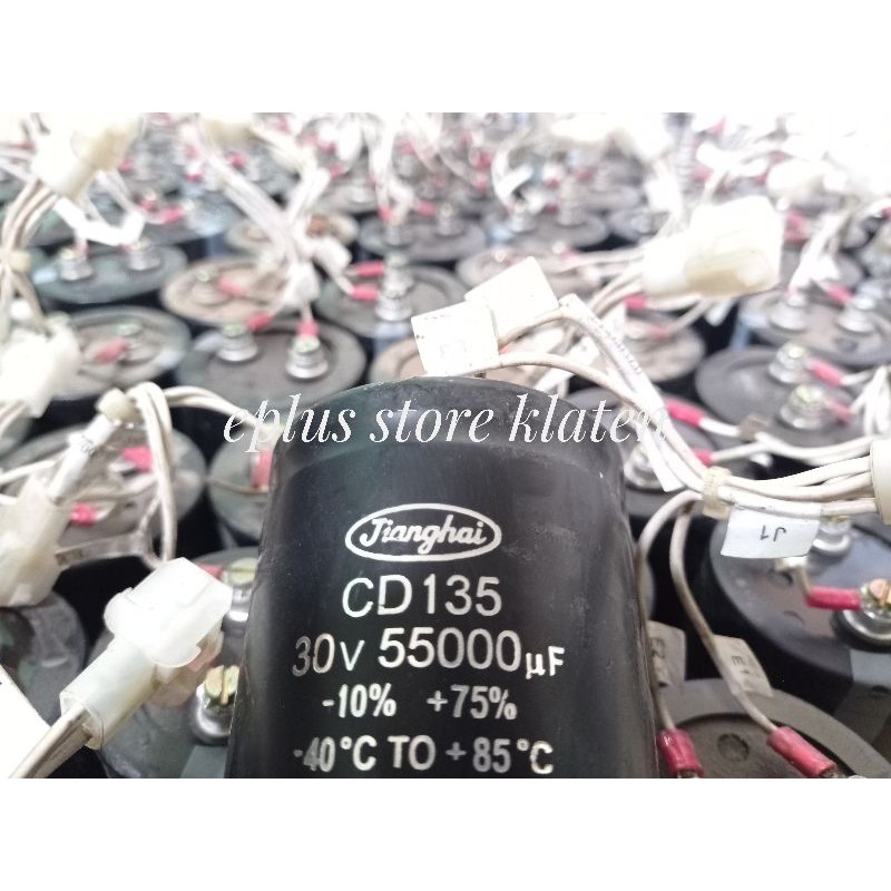 Elko Jianghai 30v 55000uF elcho 30 V bagus 55000 uf elco capacitor kapasitor 55mF