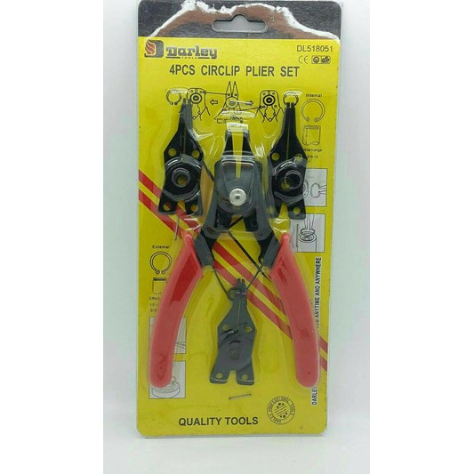 Tang Jepit/Tang Ring/Tang Circlip Plier Set 4 Pcs