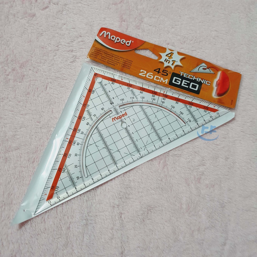 

Penggaris Teknik - Maped Segitiga Technic 4in1