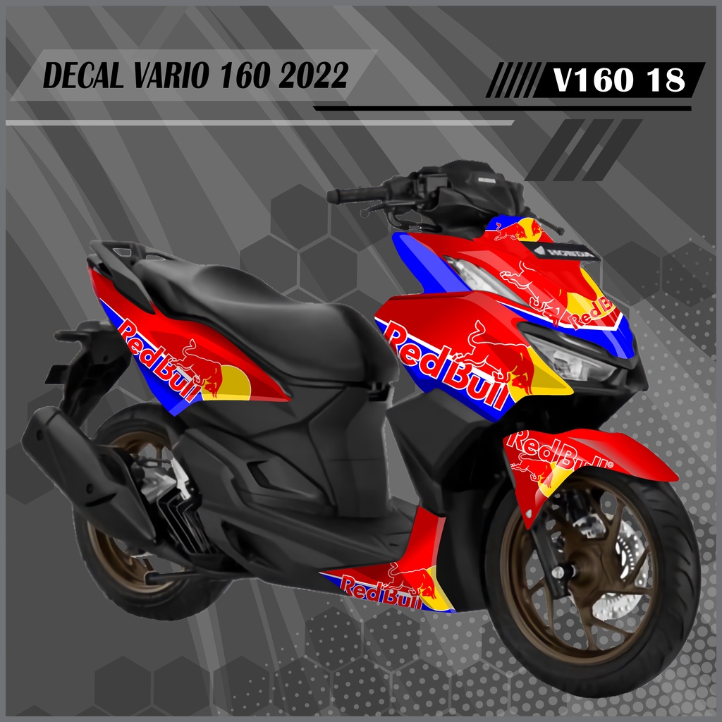decal sticker full body vario 160 redbull