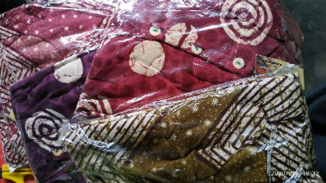 Gamis Jumbo Sane Bahan Santung Batik Pekalongan