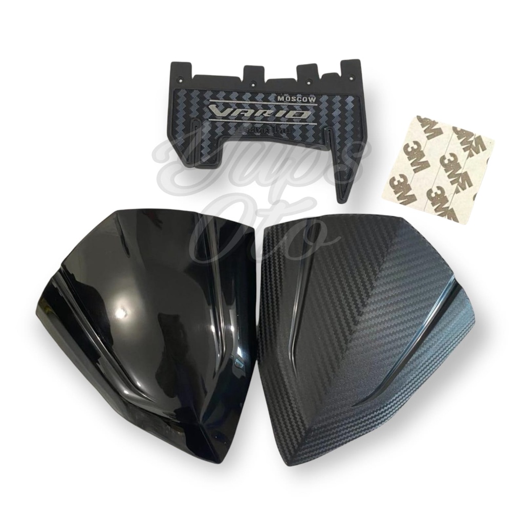 PAKET MURAH VISOR VARIO 125 NEW LED FI VARIO 150 ALL NEW OLD ESP LED KEYLESS WINDSHIELD ALL VARIO 125-150 KARBON DAN HITAM FREE DOUBLE TAPE 3M + MUDFLAP VARIO CARBON ABU MUD FLAP KARET KARPET KOLONG SPAKBOR PENAHAN LUMPUR VARIO