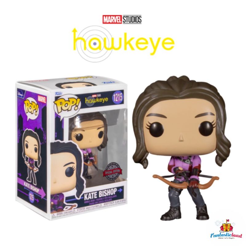 Original Funko POP Television Marvel Hawkeye - Kate Bishop with Bow (EXCLUSIVE) #1215