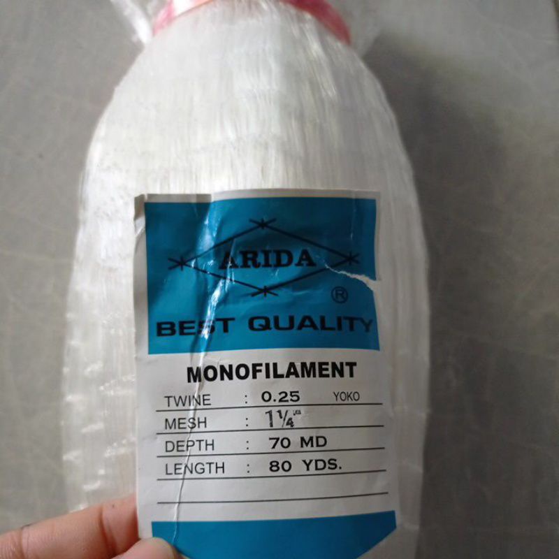 Jaring ikan arida jaring bahan jala 0.25 1¼ 70md/80yds yoko jaring ikan bahan jala lempar jaring ari