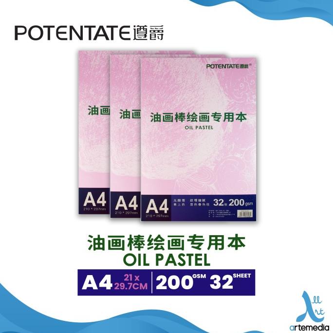 

(BISA COD) Buku Gambar A4 200gsm Potentate Oil Pastel Pad NEW Kode 579