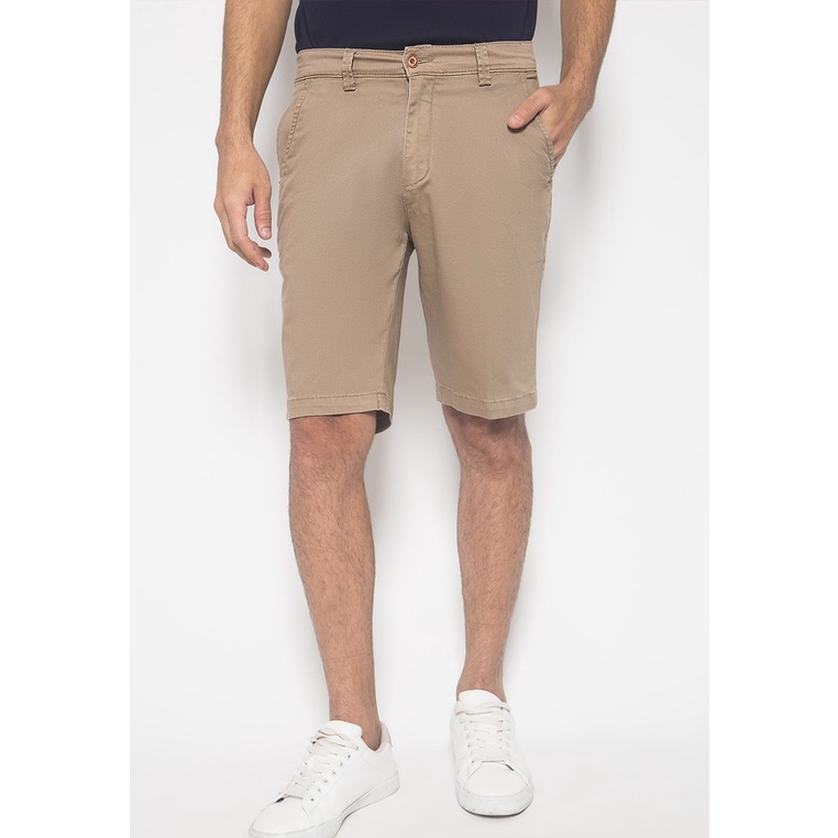 Johnwin - Celana Casual - Celana Pendek Pria - Coklat - Slim Fit - ACS.118.303.413.C