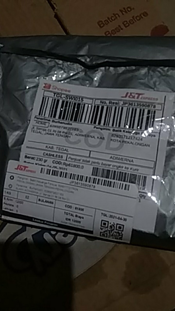 Batik Pria Atasan Lengan Panjang Motif Original Sulur Hijau Orange Batik Pekalongan Jawa Pria