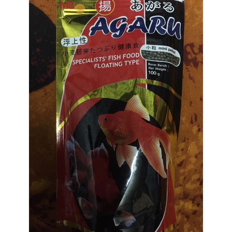 

Agaru 100gr makanan ikan