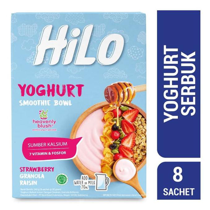 

BEST SELLER HiLo Yoghurt Smoothie Bowl Strawberry (8 Sachet) Murah